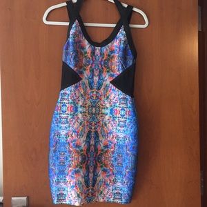 (Forever 21) Psychedelic Body Con Dress